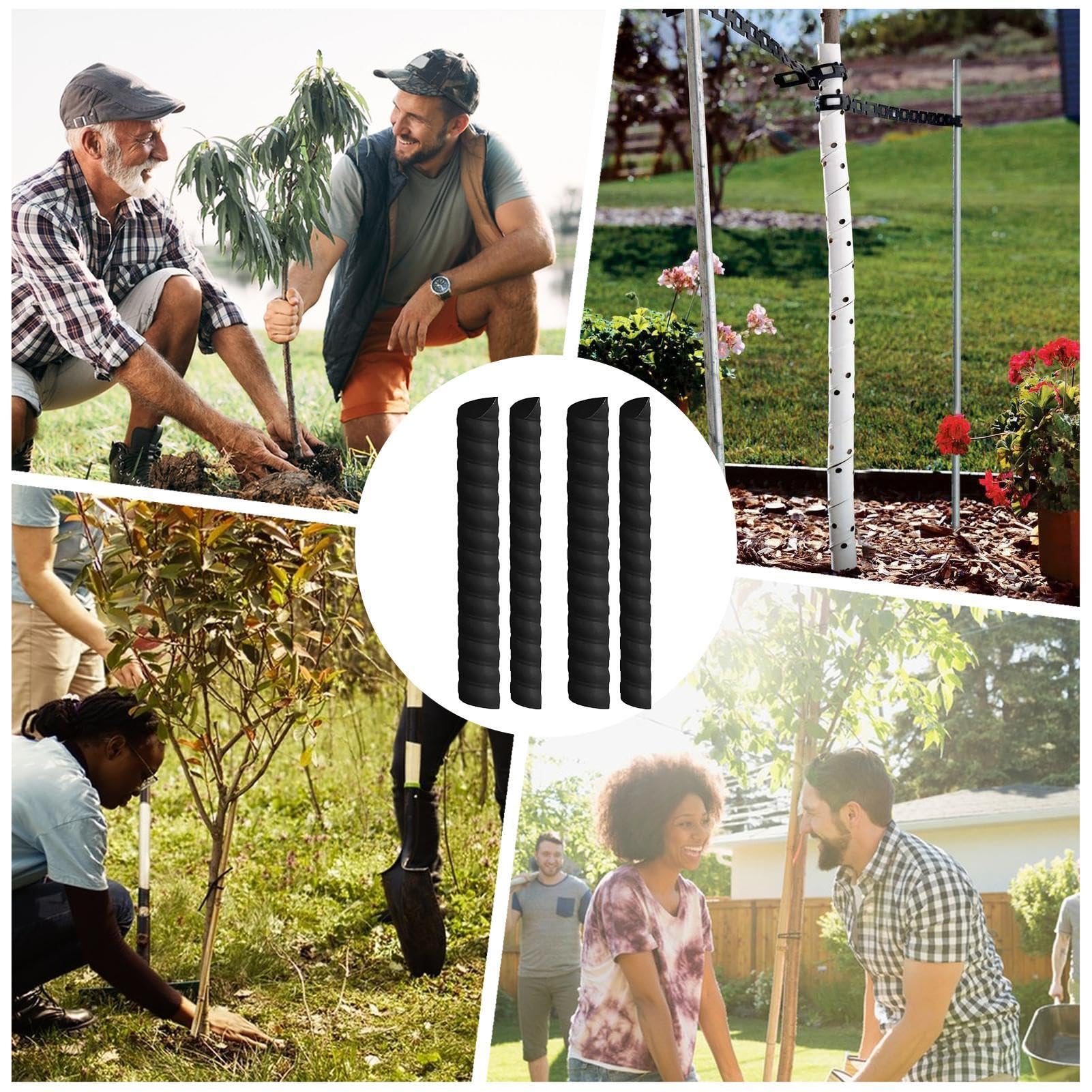 Amazon.co.jp: 木の幹の保護 - 16インチの樹皮と植物の保護、植物と木